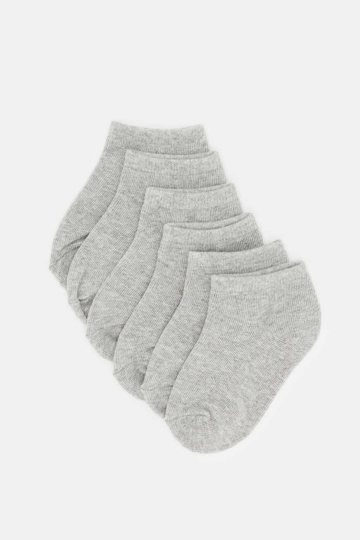 Redtag-Grey-3-Pack-Ankle-Length-Socks-365,-Category:Socks,-Colour:Mid-Grey,-Deals:New-In,-Filter:Infant-Boys-(3-to-24-Mths),-H1:KWR,-H2:INB,-H3:HOS,-H4:SKS,-INB-Socks,-KWRINBHOSSKS,-New-In-INB,-Non-Sale,-ProductType:Ankle-Socks,-Season:365365,-Section:Boys-(0-to-14Yrs)-Infant-Boys-3 to 24 Months
