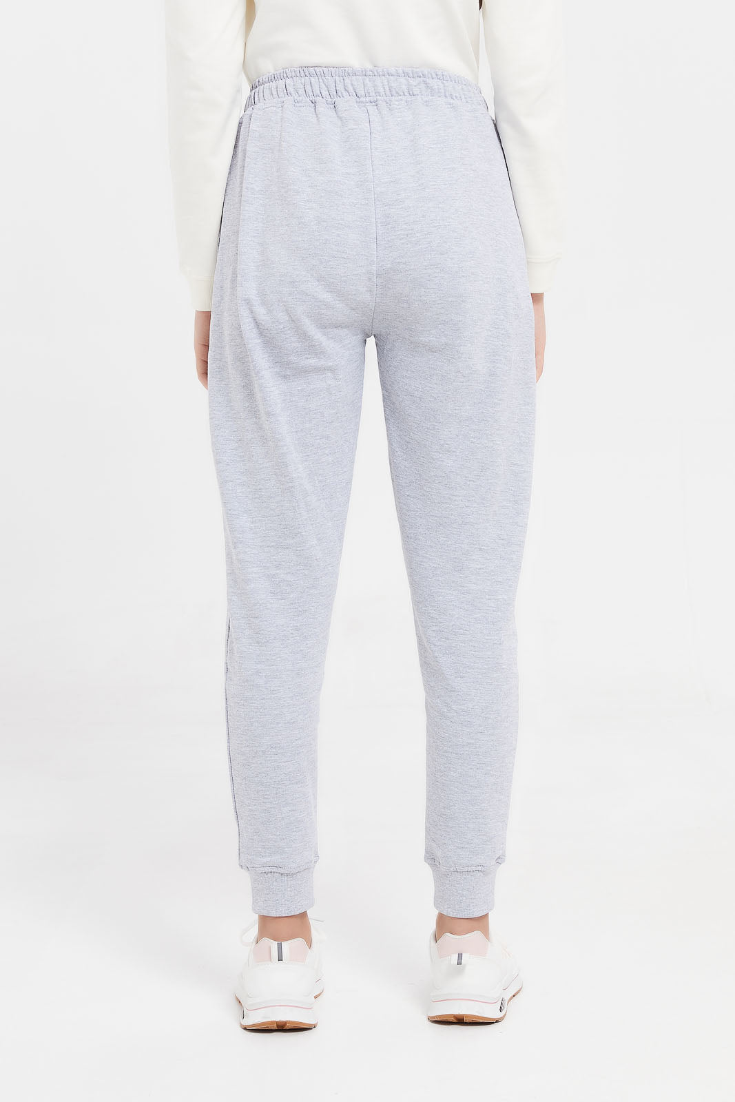 New Look cuffed jogger in light gray