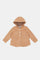 Redtag-Tan-Melton-Coat-Category:Jackets,-Colour:Tan,-Deals:New-In,-EHW,-Filter:Infant-Girls-(3-to-24-Mths),-H1:KWR,-H2:ING,-H3:OUW,-H4:OUW,-ING-Jackets,-KWRINGOUWOUW,-New-In-ING,-Non-Sale,-ProductType:Coats,-Season:W23B,-Section:Girls-(0-to-14Yrs),-W23B-Infant-Girls-3 to 24 Months