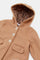 Redtag-Tan-Melton-Coat-Category:Jackets,-Colour:Tan,-Deals:New-In,-EHW,-Filter:Infant-Girls-(3-to-24-Mths),-H1:KWR,-H2:ING,-H3:OUW,-H4:OUW,-ING-Jackets,-KWRINGOUWOUW,-New-In-ING,-Non-Sale,-ProductType:Coats,-Season:W23B,-Section:Girls-(0-to-14Yrs),-W23B-Infant-Girls-3 to 24 Months