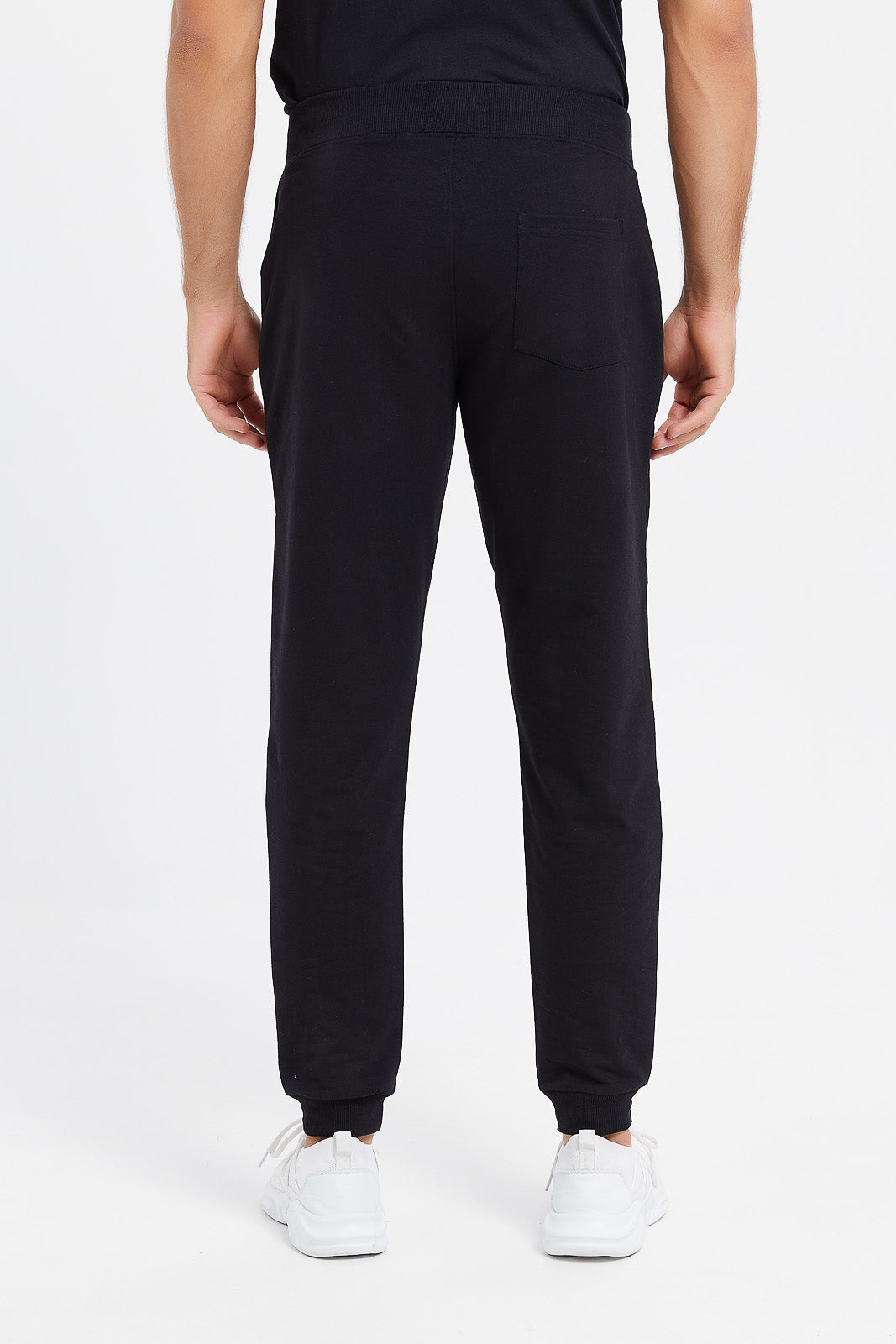 Black biker sales joggers