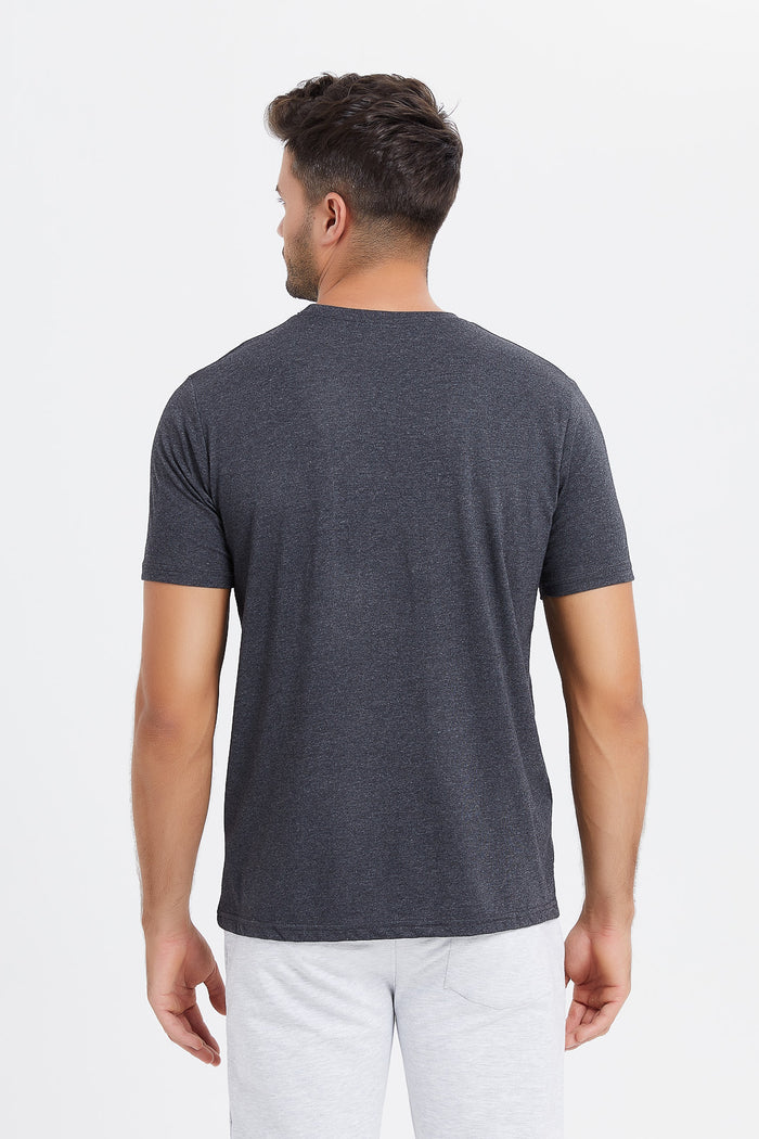 Redtag-Charcoal-Crew-Neck-T-Shirt-Category:T-Shirts,-Colour:Charcoal,-Deals:New-In,-Filter:Men's-Clothing,-H1:MWR,-H2:GEN,-H3:TSH,-H4:TSH,-Men-T-Shirts,-MWRGENTSHTSH,-New-In-Men,-Non-Sale,-ProductType:Plain-T-Shirts,-Season:W23B,-Section:Men,-TBL,-W23B-Men's-