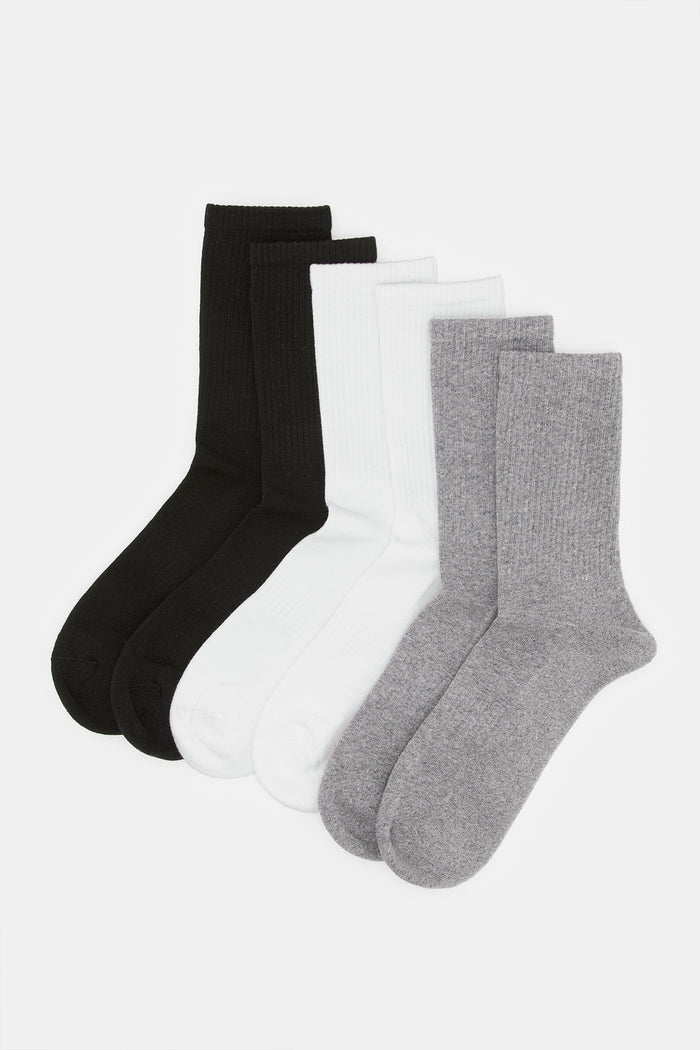 Redtag-Black-Tech-Trainer-Socks-Crew-Length-365,-Category:Socks,-Colour:Assorted,-Deals:New-In,-Filter:Men's-Clothing,-H1:MWR,-H2:GEN,-H3:HOS,-H4:SKS,-Men-Socks,-MWRGENHOSSKS,-New-In-Men,-Non-Sale,-ProductType:Full-Length-Socks,-Season:365365,-Section:Men-Men's-