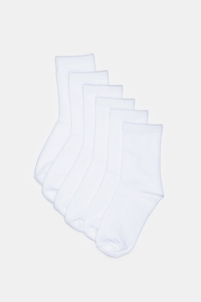 Redtag-white-socks-126687258--Senior-Boys-
