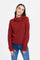 Redtag-Burgundy-Turtle-Neck-Pullover-Category:Pullovers,-Colour:Burgundy,-Deals:New-In,-Filter:Senior-Girls-(8-to-14-Yrs),-GSR-Pullovers,-H1:KWR,-H2:GSR,-H3:KNW,-H4:PUL,-KWRGSRKNWPUL,-New-In-GSR,-Non-Sale,-ProductType:Pullovers,-Season:W23B,-Section:Girls-(0-to-14Yrs),-W23B-Senior-Girls-9 to 14 Years