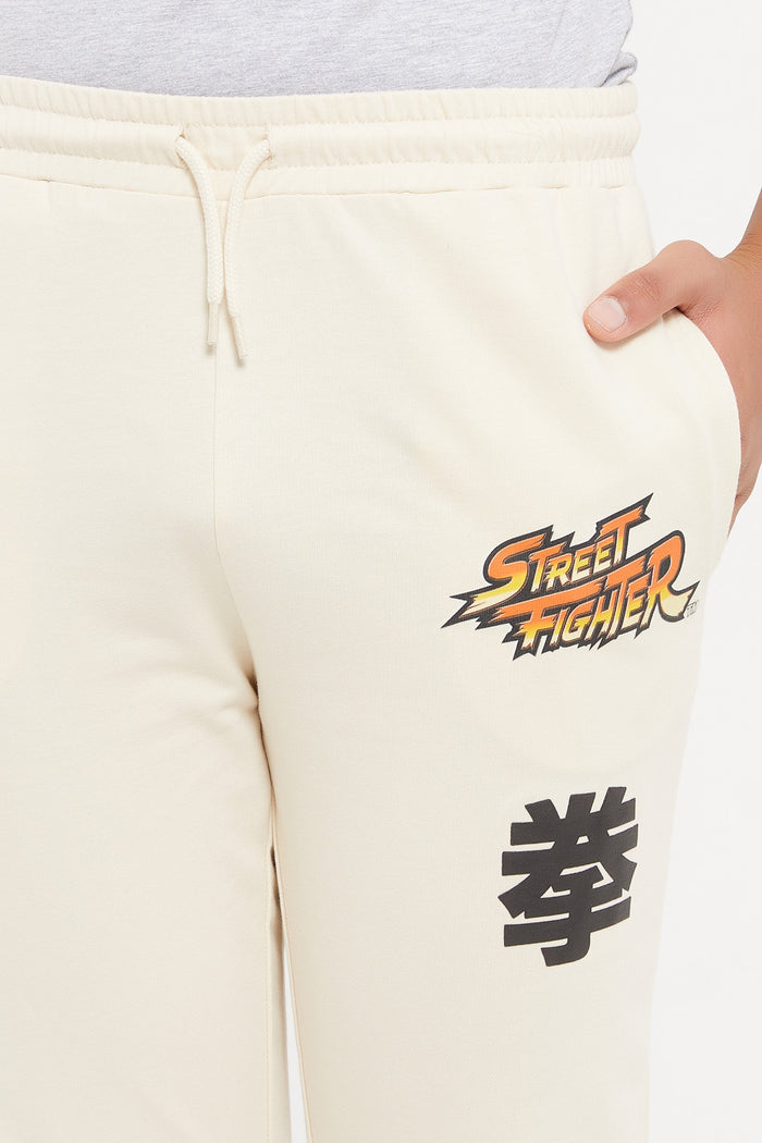 Redtag-Beige-Street-Fighter-Active-Pants-BSR-Joggers,-Category:Joggers,-Colour:Beige,-Deals:New-In,-Filter:Senior-Boys-(8-to-14-Yrs),-H1:KWR,-H2:BSR,-H3:SPW,-H4:ATP,-KWRBSRSPWATP,-New-In-BSR,-Non-Sale,-ProductType:Active-Pants,-Season:W23B,-Section:Boys-(0-to-14Yrs),-W23B-Senior-Boys-9 to 14 Years