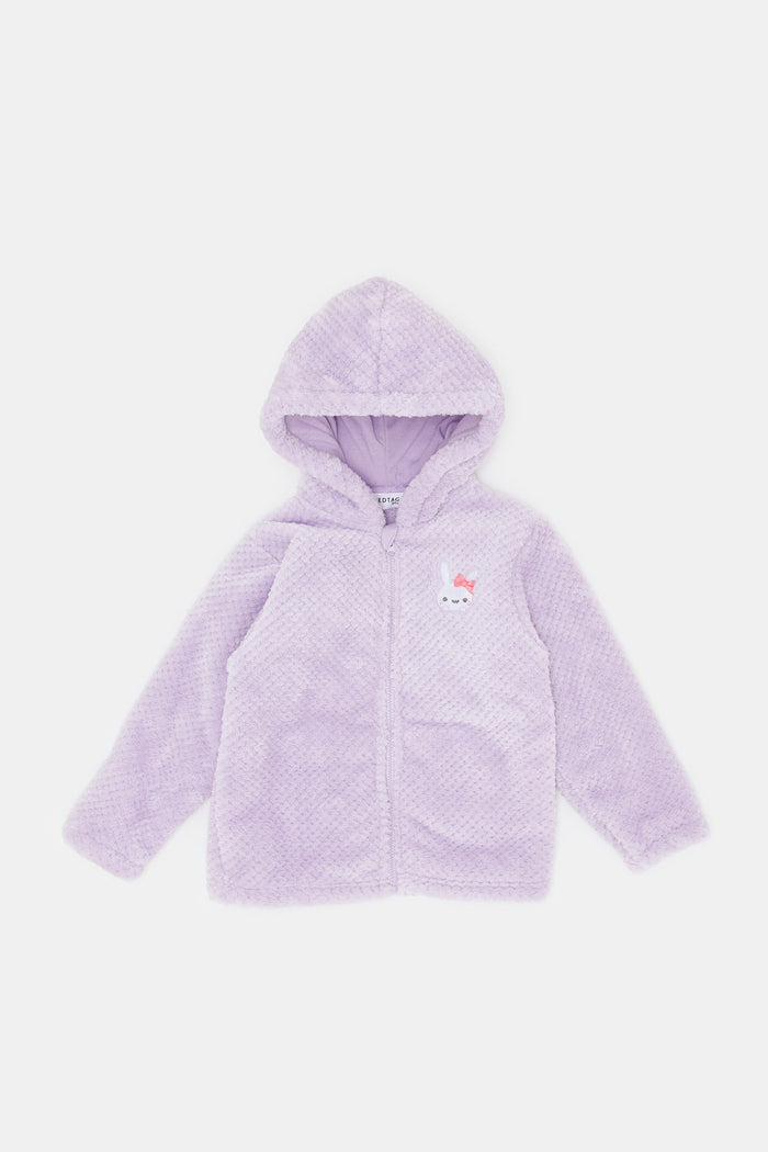 Redtag-Lilac-Hooded-Sherpa-Sweat-Top-Category:Sweatshirts,-Colour:Lilac,-Deals:New-In,-EHW,-Filter:Infant-Girls-(3-to-24-Mths),-H1:KWR,-H2:ING,-H3:SWS,-H4:SWS,-ING-Sweatshirts,-KWRINGSWSSWS,-New-In-ING,-Non-Sale,-ProductType:Sweatshirts,-Season:W23B,-Section:Girls-(0-to-14Yrs),-W23B-Infant-Girls-3 to 24 Months