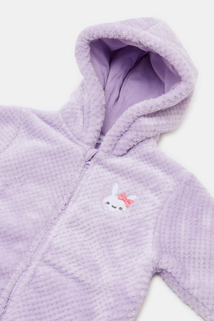 Redtag-Lilac-Hooded-Sherpa-Sweat-Top-Category:Sweatshirts,-Colour:Lilac,-Deals:New-In,-EHW,-Filter:Infant-Girls-(3-to-24-Mths),-H1:KWR,-H2:ING,-H3:SWS,-H4:SWS,-ING-Sweatshirts,-KWRINGSWSSWS,-New-In-ING,-Non-Sale,-ProductType:Sweatshirts,-Season:W23B,-Section:Girls-(0-to-14Yrs),-W23B-Infant-Girls-3 to 24 Months