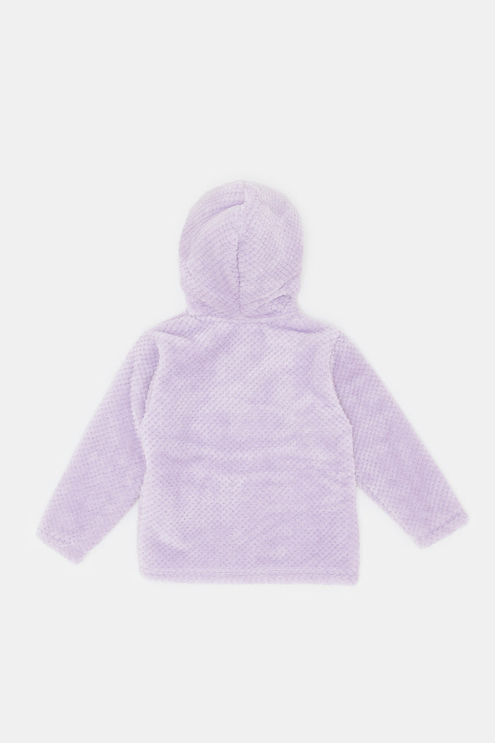 Redtag-Lilac-Hooded-Sherpa-Sweat-Top-Category:Sweatshirts,-Colour:Lilac,-Deals:New-In,-EHW,-Filter:Infant-Girls-(3-to-24-Mths),-H1:KWR,-H2:ING,-H3:SWS,-H4:SWS,-ING-Sweatshirts,-KWRINGSWSSWS,-New-In-ING,-Non-Sale,-ProductType:Sweatshirts,-Season:W23B,-Section:Girls-(0-to-14Yrs),-W23B-Infant-Girls-3 to 24 Months