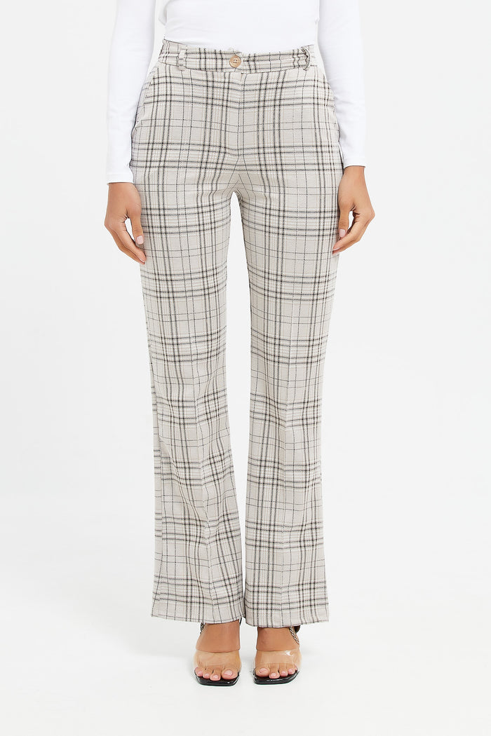 Redtag-Checkered-Wide-Leg-Trouser-Category:Trousers,-Colour:Assorted,-CRD,-Deals:New-In,-Filter:Women's-Clothing,-H1:LWR,-H2:LAD,-H3:TRS,-H4:CTR,-LWRLADTRSCTR,-New-In-Women,-Non-Sale,-ProductType:Trousers,-Season:W23A,-Section:Women,-W23A,-Women-Trousers-Women's-