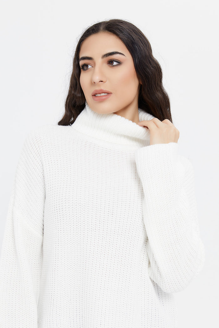 Redtag-Ivory-Turtle-Neck-Long-Sleeve-Pullover-Category:Pullovers,-Colour:Ivory,-Deals:New-In,-EHW,-Filter:Women's-Clothing,-H1:LWR,-H2:LAD,-H3:KNW,-H4:PUL,-LWRLADKNWPUL,-New-In-Women,-Non-Sale,-ProductType:Pullovers,-Season:W23B,-Section:Women,-W23B,-winter,-Women-Pullovers-Women's-