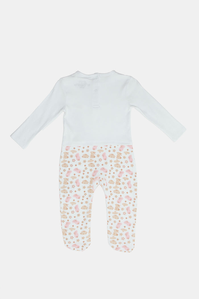 Redtag-White-Sleepsuit-With-Hat-Set---1-Category:Sleepsuits,-Colour:White,-Deals:New-In,-Filter:Baby-(0-to-12-Mths),-H1:KWR,-H2:NBF,-H3:NWR,-H4:SST,-KWRNBFNWRSST,-NBB-Sleepsuits,-New-In-NBB,-Non-Sale,-ProductType:Sleepsuits,-Season:W23A,-Section:Boys-(0-to-14Yrs),-W23A-Baby-0 to 12 Months