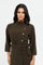Redtag-Khaki-High-Neck-Button-Detailed-Belted-Dress-Category:Dresses,-Colour:Dark-Green,-Deals:New-In,-Filter:Women's-Clothing,-H1:LWR,-H2:LAD,-H3:DRS,-H4:CAD,-LWRLADDRSCAD,-Maxi-Dress,-New-In-Women,-Non-Sale,-ProductType:Dresses,-Season:W23B,-Section:Women,-W23B,-Women-Dresses-Women's-