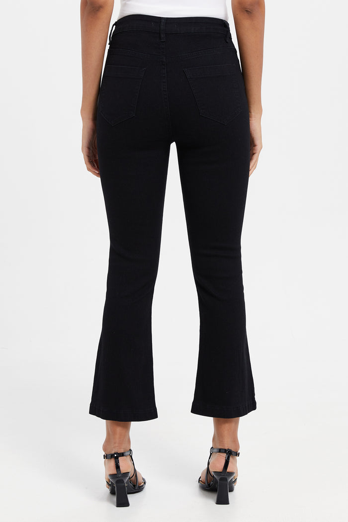 Redtag-Black-Fit-And-Flare-High-Waist-Jeans-Category:Jeans,-Colour:Black,-Deals:New-In,-Filter:Women's-Clothing,-H1:LWR,-H2:LAD,-H3:DNB,-H4:JNS,-LWRLADDNBJNS,-New-In-Women,-Non-Sale,-ProductType:Jeans-High-Rise,-Season:W23B,-Section:Women,-TBL,-W23B,-Women-Jeans-Women's-