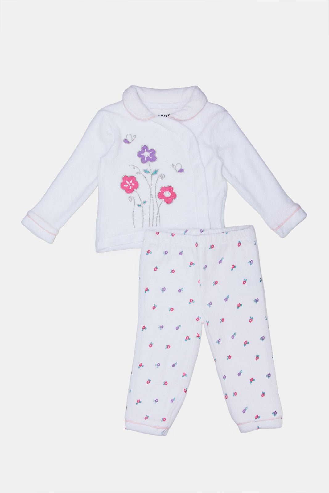 Buy Baby White Velour Pyjama Set (2 Piece) 126891814 in Saudi Arabia ...