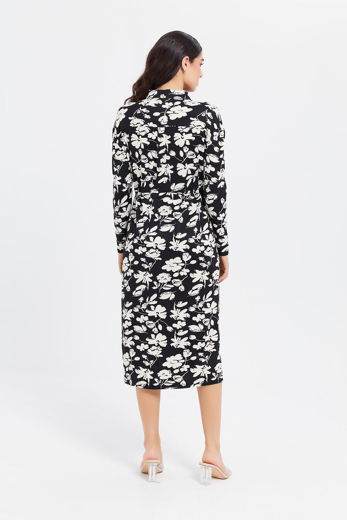 Redtag-Printed-Pocket-Detailed-Shirt-Dress-Category:Dresses,-Colour:Assorted,-Deals:New-In,-Filter:Women's-Clothing,-H1:LWR,-H2:LAD,-H3:DRS,-H4:CAD,-LWRLADDRSCAD,-Maxi-Dress,-New-In-Women,-Non-Sale,-ProductType:Dresses,-Season:W23B,-Section:Women,-W23B,-Women-Dresses-Women's-