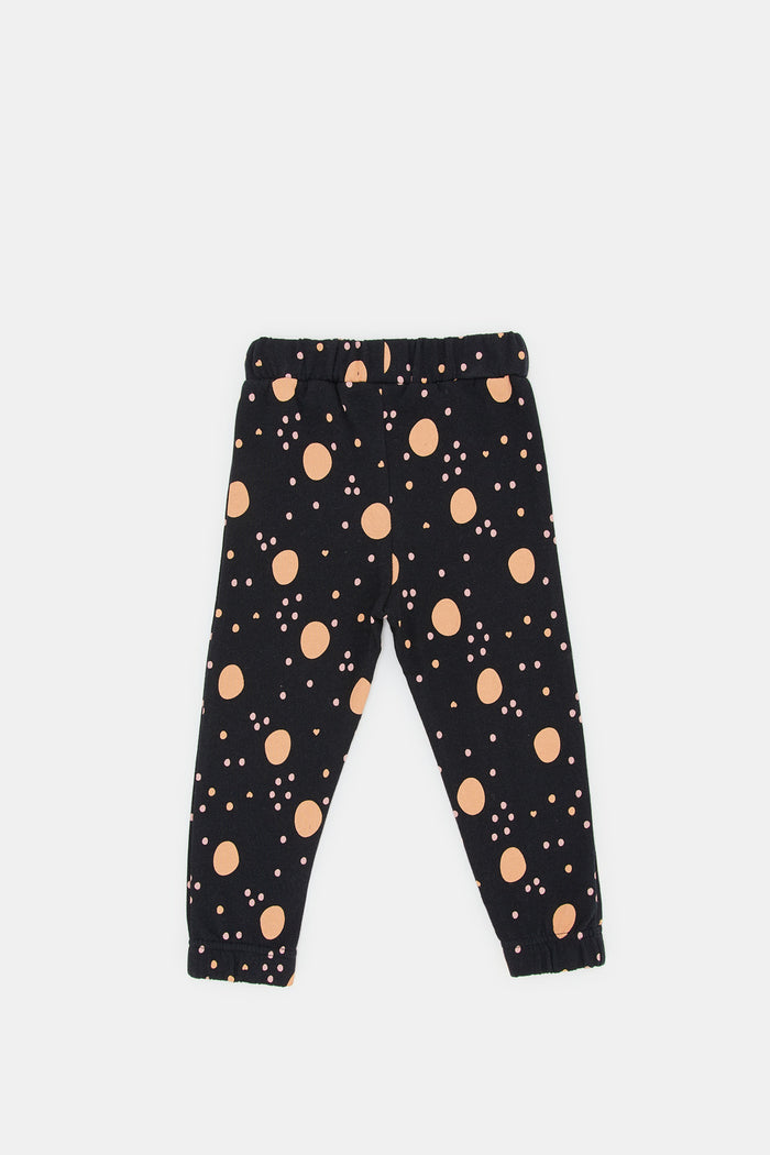 Redtag-Navy-Aop-+-Dusty-Pink-Placement-Print-Track-Pant-Category:Joggers,-Colour:Assorted,-Deals:New-In,-Filter:Infant-Girls-(3-to-24-Mths),-H1:KWR,-H2:ING,-H3:SPW,-H4:ATP,-ING-Joggers,-KWRINGSPWATP,-New-In-ING,-Non-Sale,-ProductType:Joggers,-Season:W23B,-Section:Girls-(0-to-14Yrs),-W23B-Infant-Girls-3 to 24 Months
