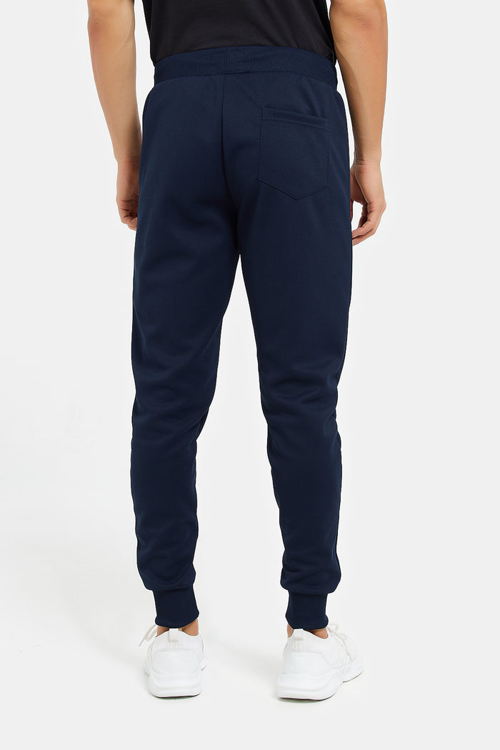 Redtag-Navy-Athletic-Jogger-With-Zip-Pockets-Category:Joggers,-Colour:Navy,-Deals:New-In,-Filter:Men's-Clothing,-H1:MWR,-H2:GEN,-H3:SPW,-H4:ATP,-Men-Joggers,-MWRGENSPWATP,-New-In-Men,-Non-Sale,-ProductType:Joggers,-Season:W23B,-Section:Men,-W23B-Men's-