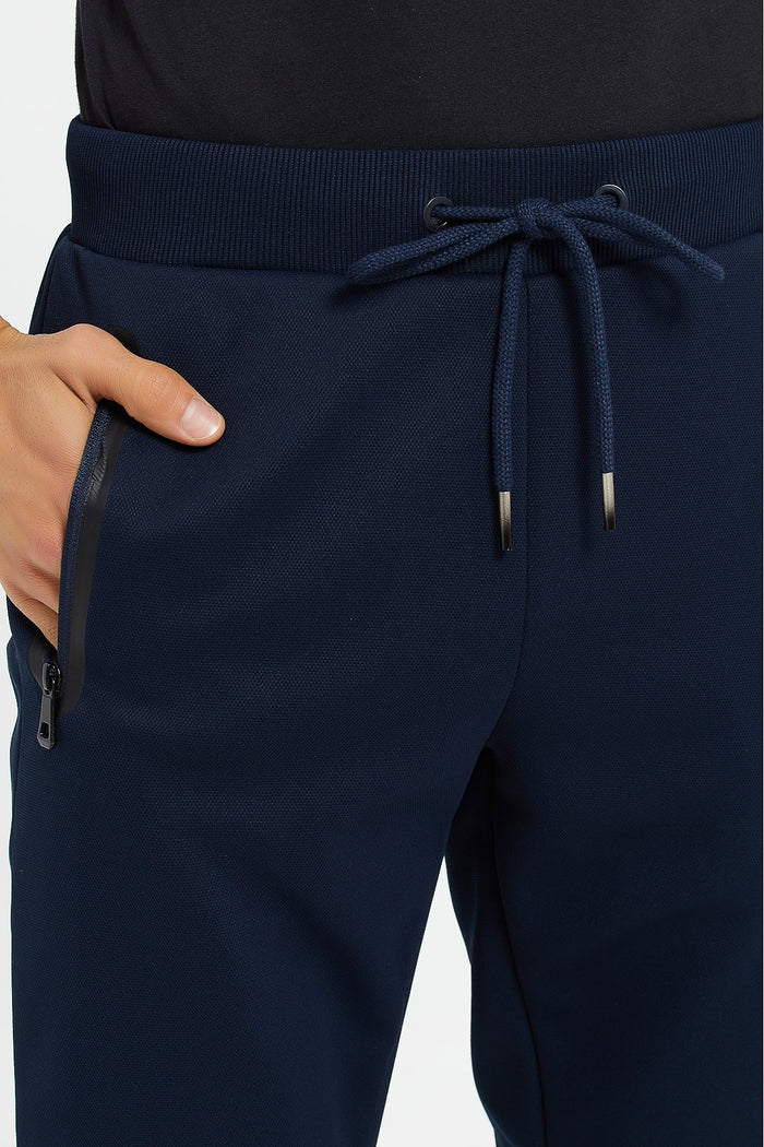 Redtag-Navy-Athletic-Jogger-With-Zip-Pockets-Category:Joggers,-Colour:Navy,-Deals:New-In,-Filter:Men's-Clothing,-H1:MWR,-H2:GEN,-H3:SPW,-H4:ATP,-Men-Joggers,-MWRGENSPWATP,-New-In-Men,-Non-Sale,-ProductType:Joggers,-Season:W23B,-Section:Men,-W23B-Men's-