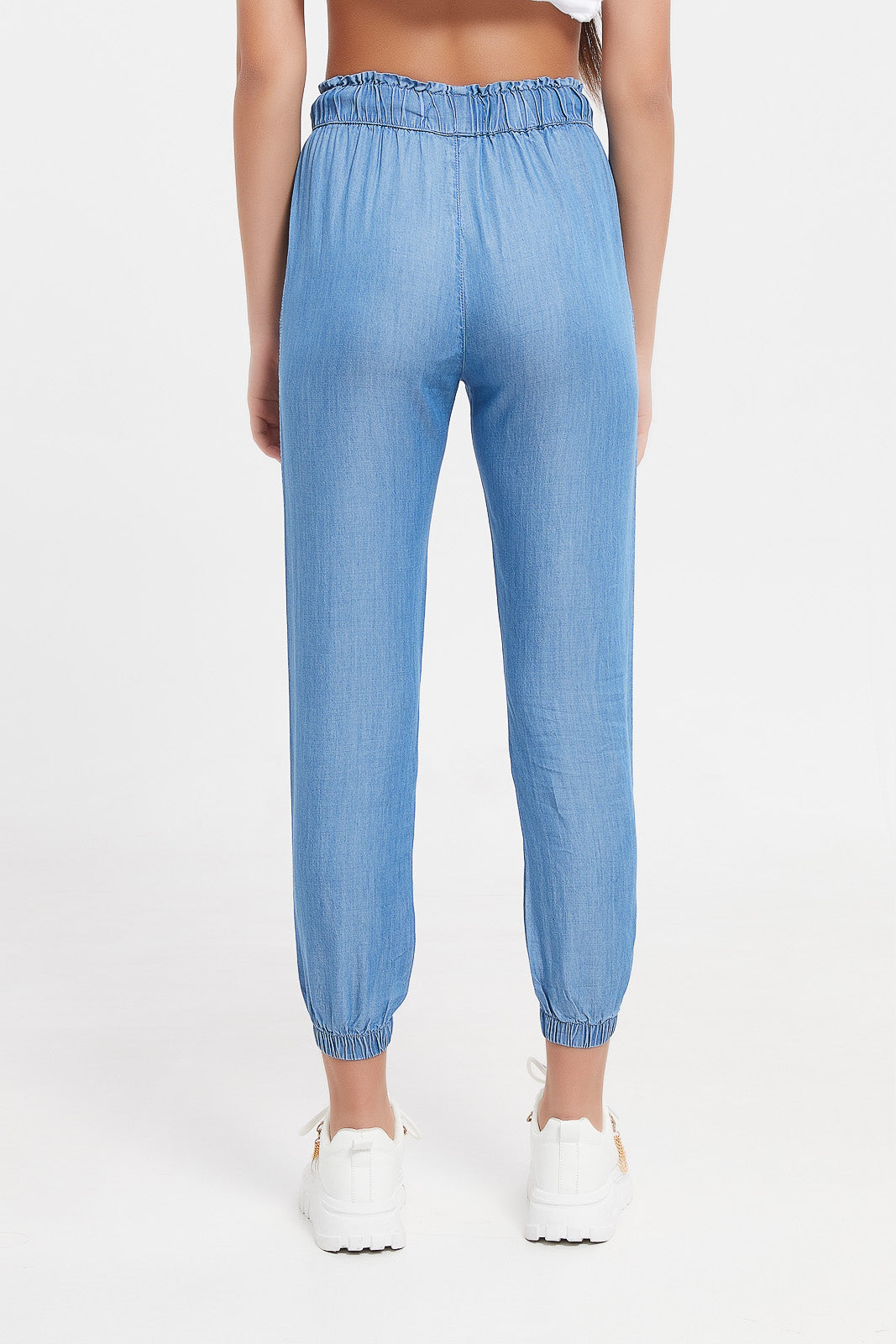 Buy Senior Girls Blue Joggers 126992771 in Saudi Arabia REDTAG