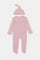 Redtag-Dusty-Pink-Ribbed-Sleepsuit-With-Hat-Category:Sleepsuits,-Colour:Pale-Pink,-Deals:New-In,-Filter:Baby-(0-to-12-Mths),-H1:KWR,-H2:NBF,-H3:NWR,-H4:SST,-KWRNBFNWRSST,-NBB-Sleepsuits,-New-In-NBB,-Non-Sale,-ProductType:Sleepsuits,-Season:W23A,-Section:Boys-(0-to-14Yrs),-W23A-Baby-0 to 12 Months