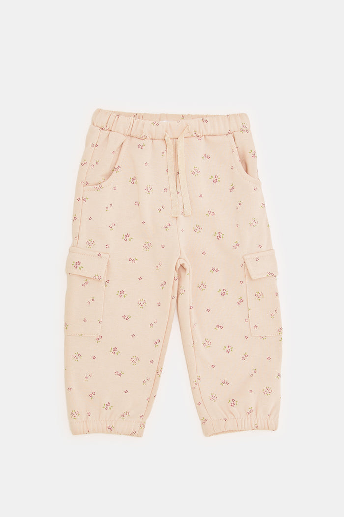 Redtag-pale-pink-joggers-127033660--Infant-Girls-3 to 24 Months