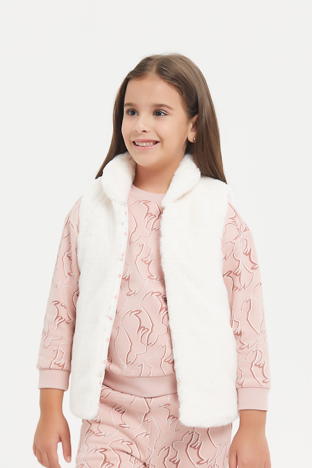 Fur vest for girls hotsell