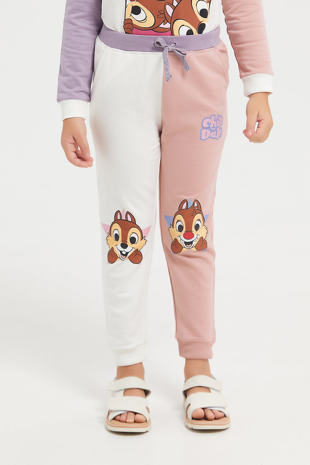 Buy Girls White Chip And Dale Printed Track Pants 127056415 in Saudi ...