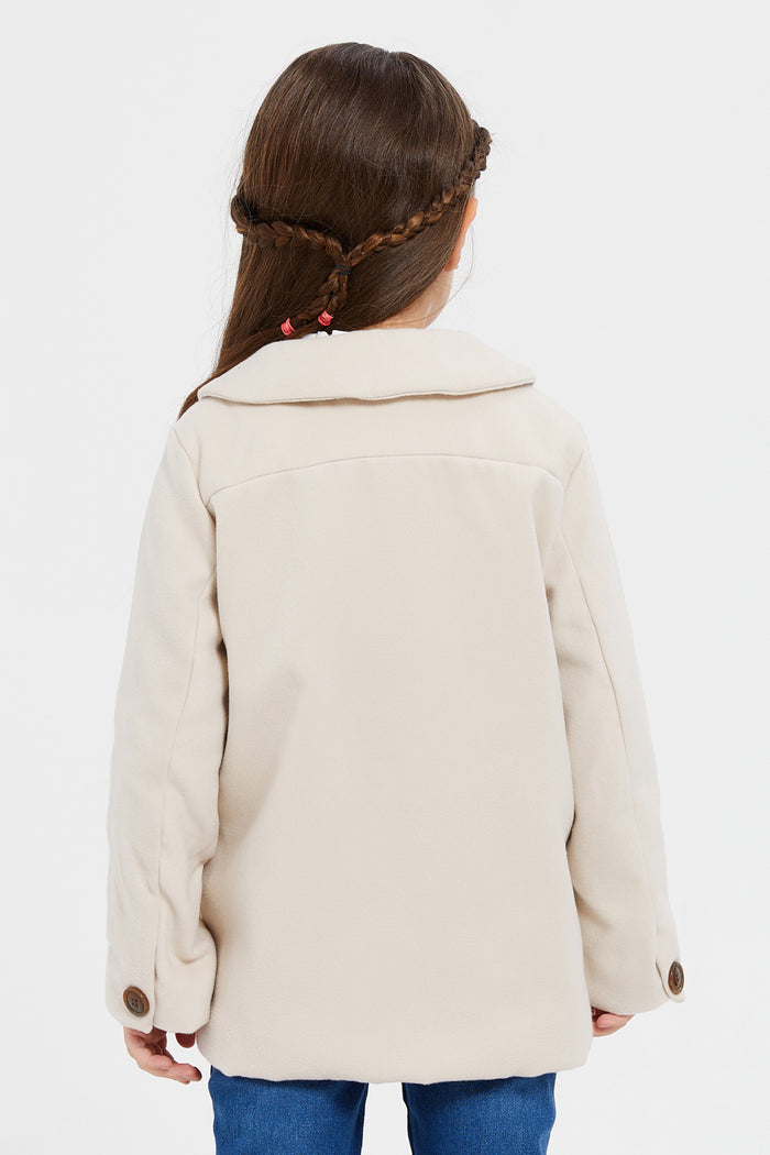 Redtag-beige-jackets-127057741--Girls-2 to 8 Years