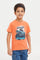 Redtag-Orange-Monster-Truck-Chest-Print-Short-Sleeve-T-Shirt-BOY-T-Shirts,-Category:T-Shirts,-Colour:Orange,-Deals:New-In,-Filter:Boys-(2-to-8-Yrs),-H1:KWR,-H2:BOY,-H3:TSH,-H4:TSH,-KWRBOYTSHTSH,-New-In-BOY,-Non-Sale,-ProductType:Printed-T-Shirt,-Season:W23A,-Section:Boys-(0-to-14Yrs),-TBL,-W23A-Boys-2 to 8 Years