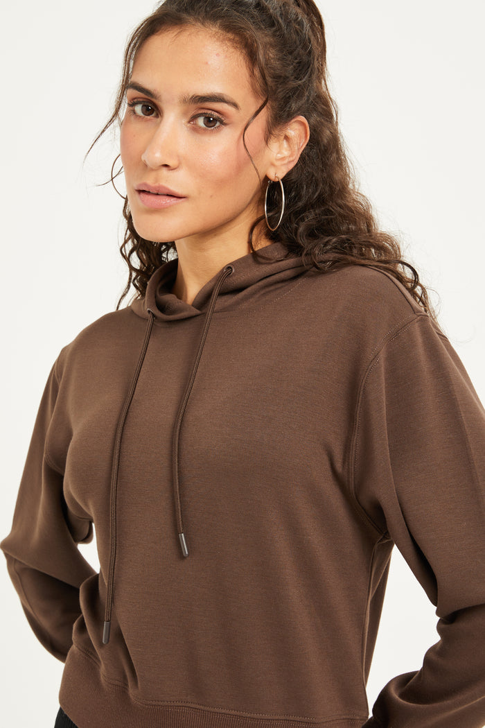 Redtag-Brown-Hooded-Sweatshirt-Category:Sweatshirts,-Colour:Brown,-Deals:New-In,-Filter:Women's-Clothing,-H1:LWR,-H2:LAD,-H3:SWS,-H4:SWS,-LWRLADSWSSWS,-New-In-Women,-Non-Sale,-ProductType:Hooded-Sweatshirts,-Season:W23B,-Section:Women,-W23B,-Women-Sweatshirts-Women's-