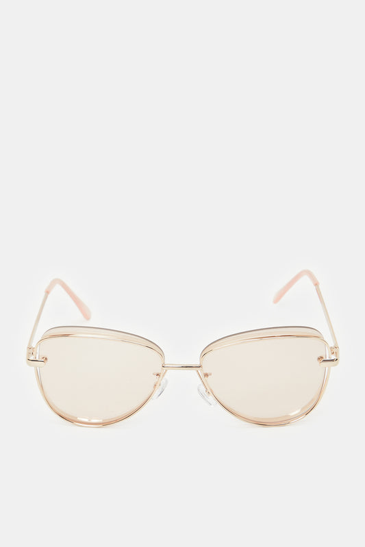 Women Black Solid Cat Eye Sunglasses