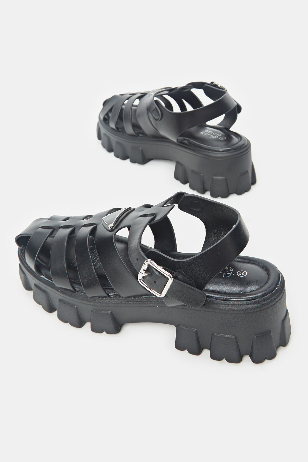 Buy Women Black Fisherman Shoes 128097753 in Saudi Arabia
