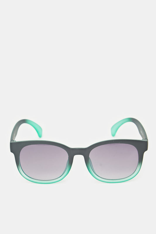 نظارات شمسية وايفرر مطبوعة باللون الأسود والأخضر للأولاد