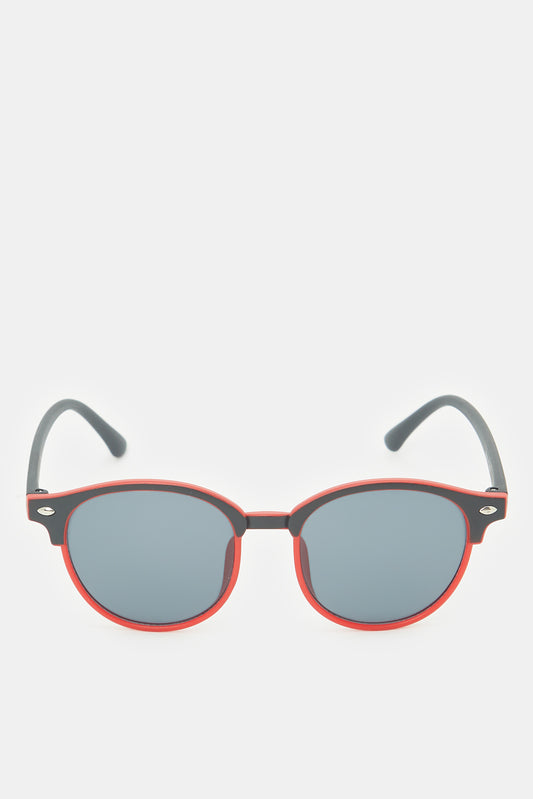 نظارات شمسية وايفرير باللون الأحمر والأسود للأولاد