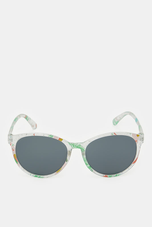 نظارات شمسية وايفارير مطبوعة باللون الشفاف للبنات