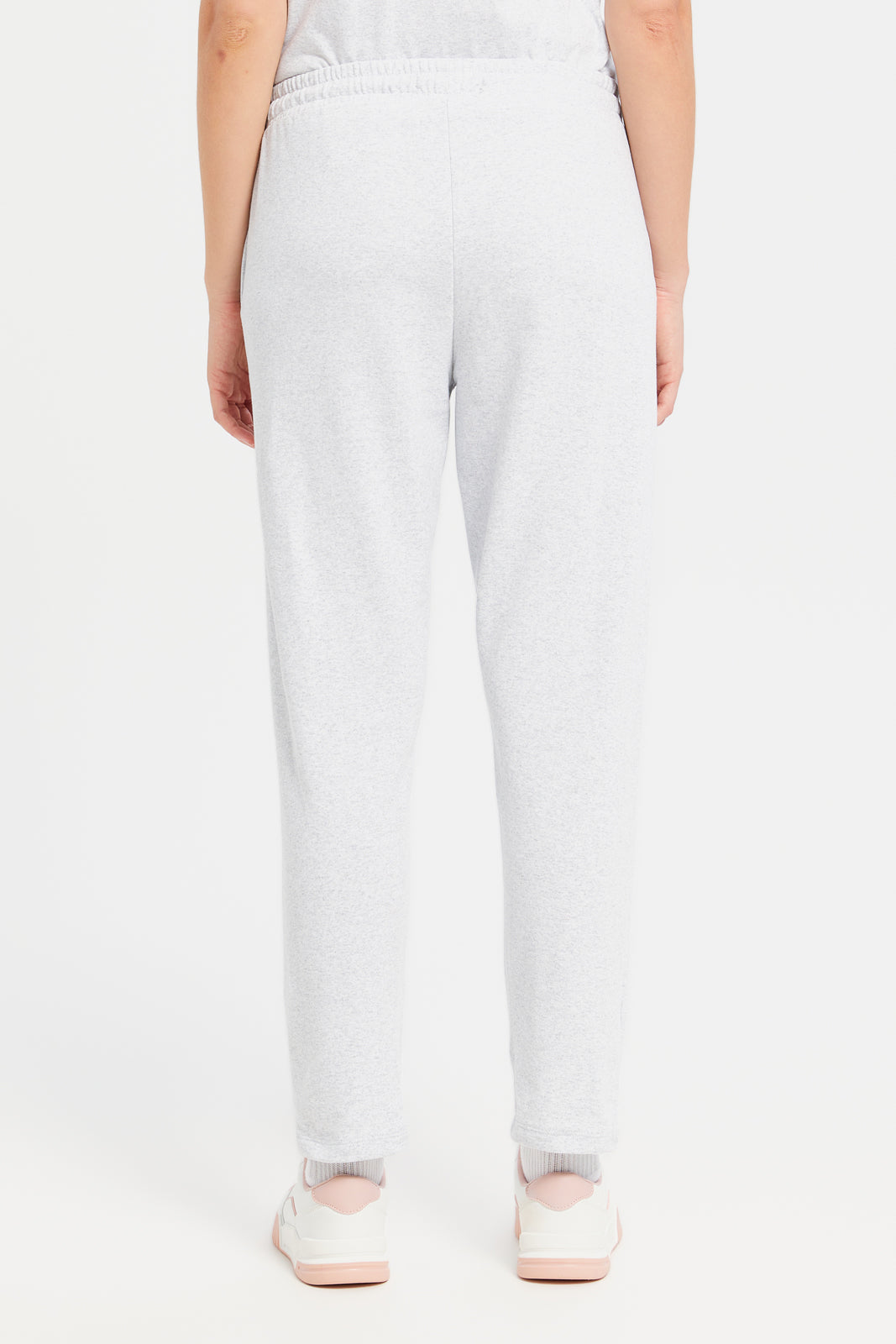 Women Printed Grey Track Pants