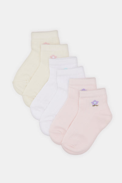Floral Print Ankle-Length Socks