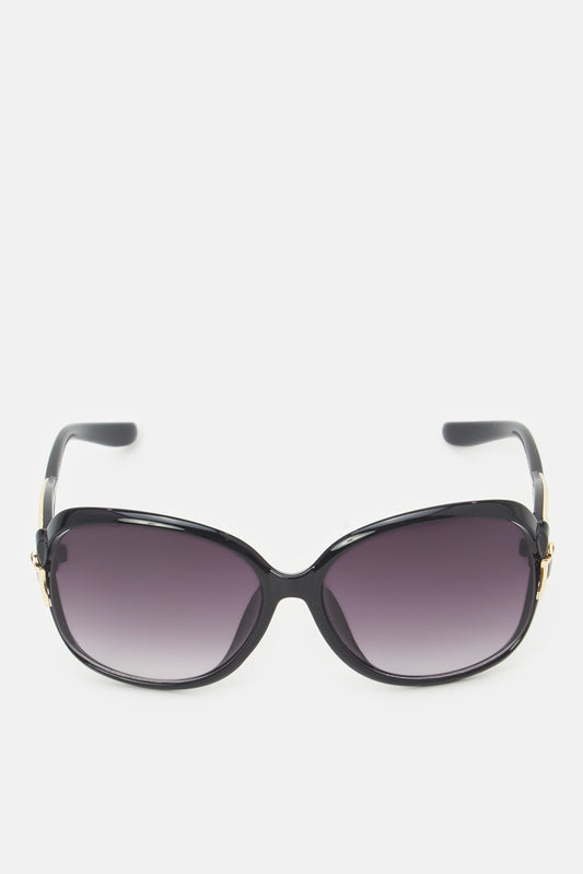 Women Black Oversized Sunglasses