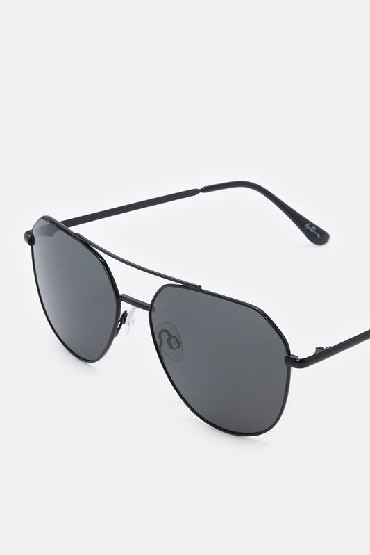 Men Black Aviator Sunglasses