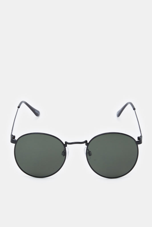 Men Green Round Sunglasses