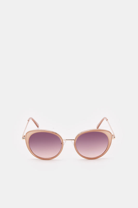 Women Beige Cat Eye Sunglasses