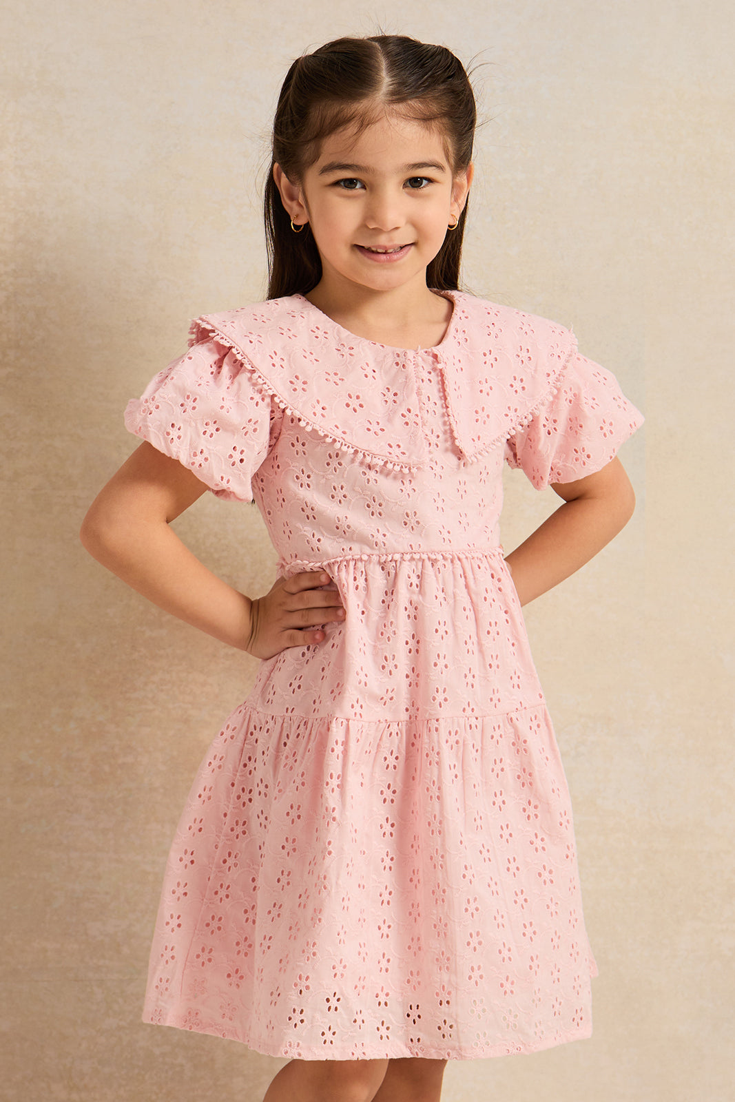 Buy Girls Pink Embellished Dress 130619645 in Saudi Arabia | REDTAG