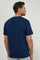 Navy Plain Crew Neck T-Shirt - REDTAG
