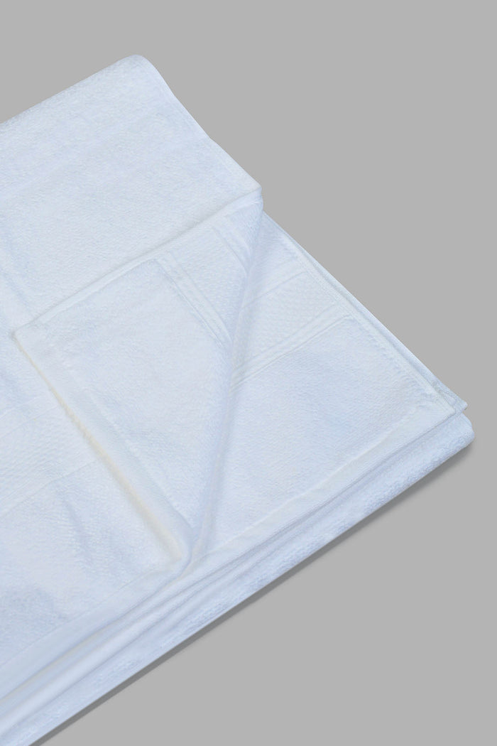 Redtag-White-Textured-Cotton-Bath-Towel-365,-Colour:White,-Deals:B2G1,-Filter:Home-Bathroom,-HMW-BAC-Bath-Towels,-New-In,-New-In-HMW-BAC,-Non-Sale,-Section:Homewares-Home-Bathroom-