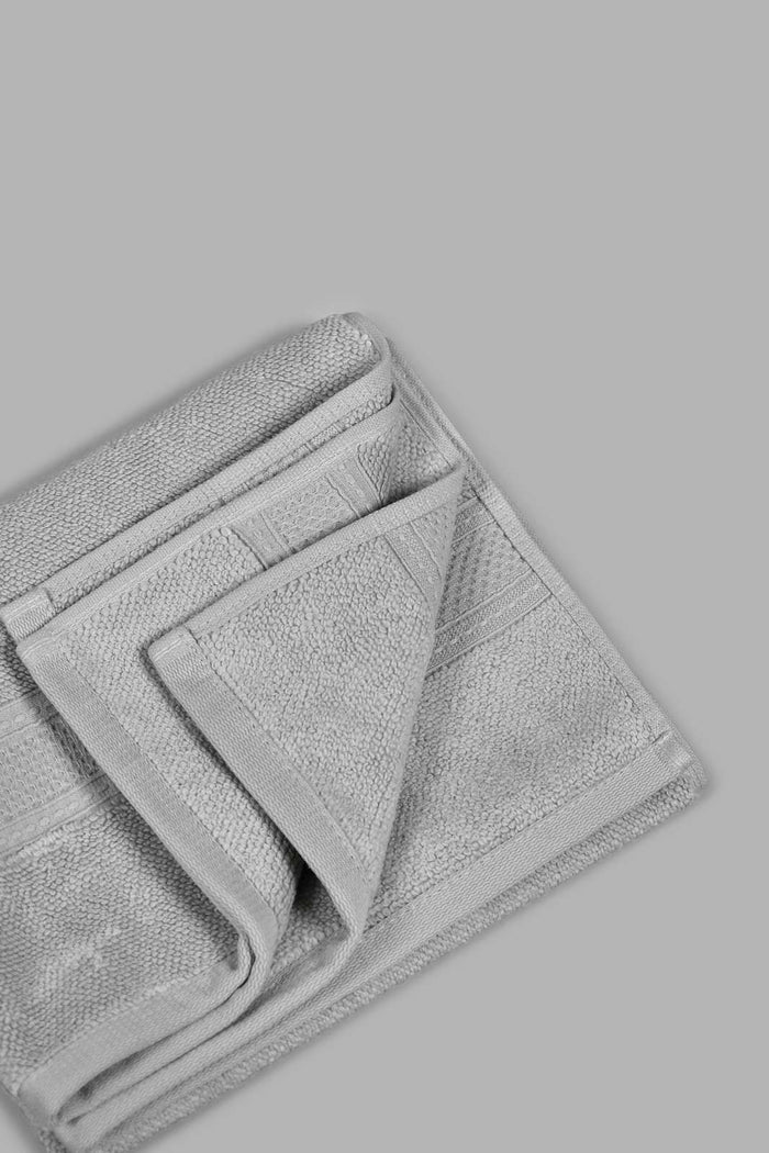 Redtag-Light-Grey-Textured-Cotton-Hand-Towel-Hand-Towels-Home-Bathroom-