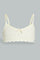 Redtag-Light-Yellow/White-Stripes-X-Light-Yellow-Bra-(2Pack)-Non-Padded-Senior-Girls-9 to 14 Years