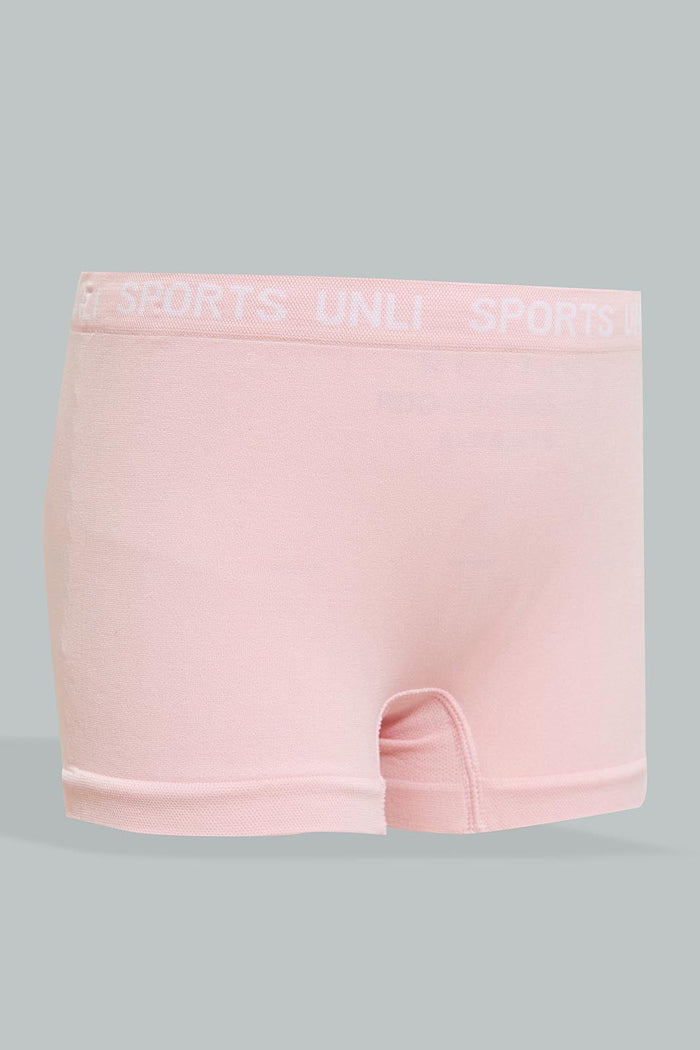 Redtag-White/Pink-X-Pink/White-Sports-Boxer-Brief-(2Pack)-365,-Colour:Assorted,-Filter:Senior-Girls-(9-to-14-Yrs),-GSR-Bras,-New-In,-New-In-GSR,-Non-Sale,-Section:Kidswear-Senior-Girls-9 to 14 Years