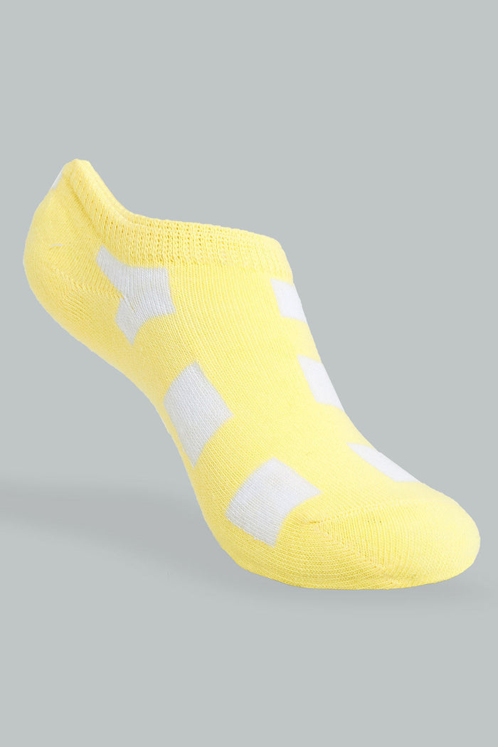 Redtag-White/Mustard-Invisible-Socks-2Pcs-Pack-365,-Colour:Assorted,-Filter:Senior-Girls-(9-to-14-Yrs),-GSR-Socks,-New-In,-New-In-GSR,-Non-Sale,-Section:Kidswear-Senior-Girls-