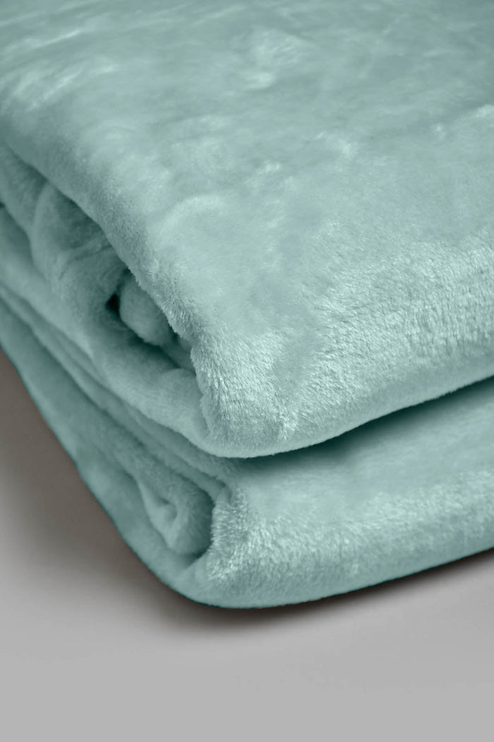 Redtag-Teal-Ultra-Soft-Blanket-(Double-Size)-Blankets-Home-Bedroom-